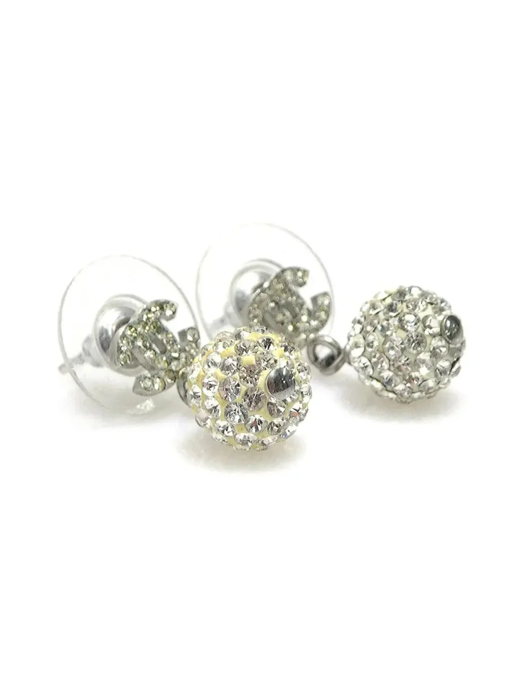 Chanel Rhinestone Earrings Metal And #246981C64B